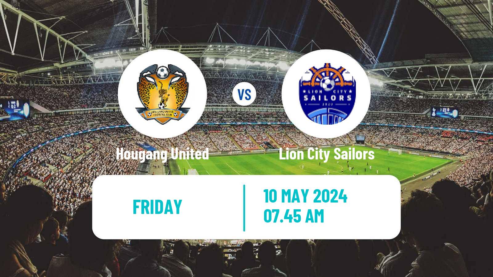 Soccer Singapore Premier League Hougang United - Lion City Sailors