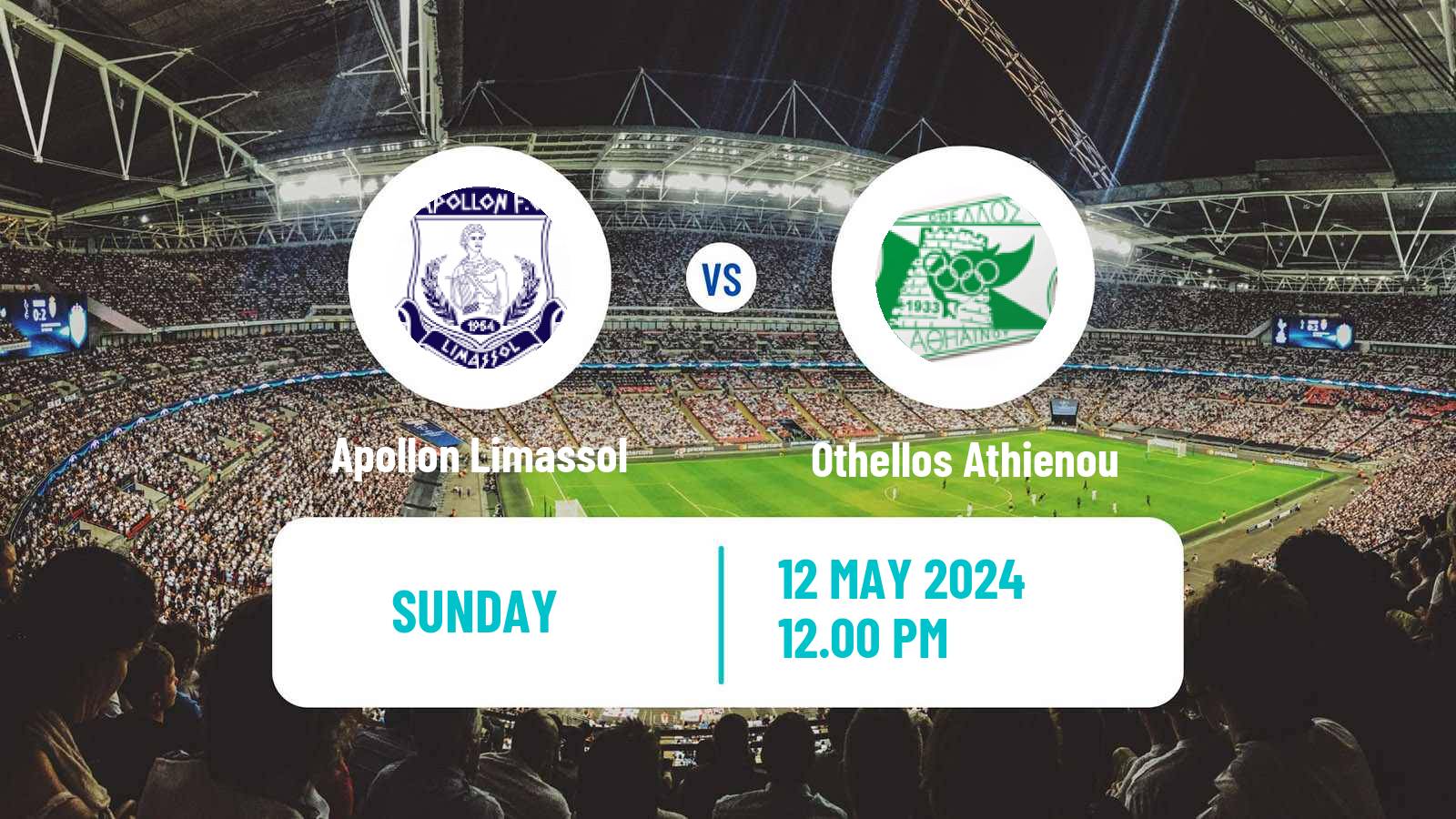 Soccer Cypriot First Division Apollon Limassol - Othellos Athienou