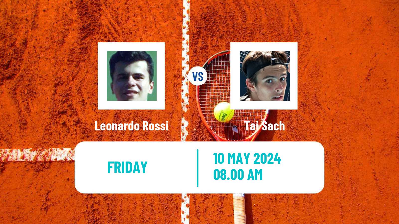 Tennis ITF M15 Monastir 19 Men Leonardo Rossi - Tai Sach