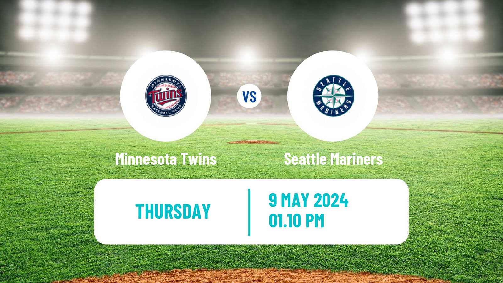 Baseball MLB Minnesota Twins - Seattle Mariners
