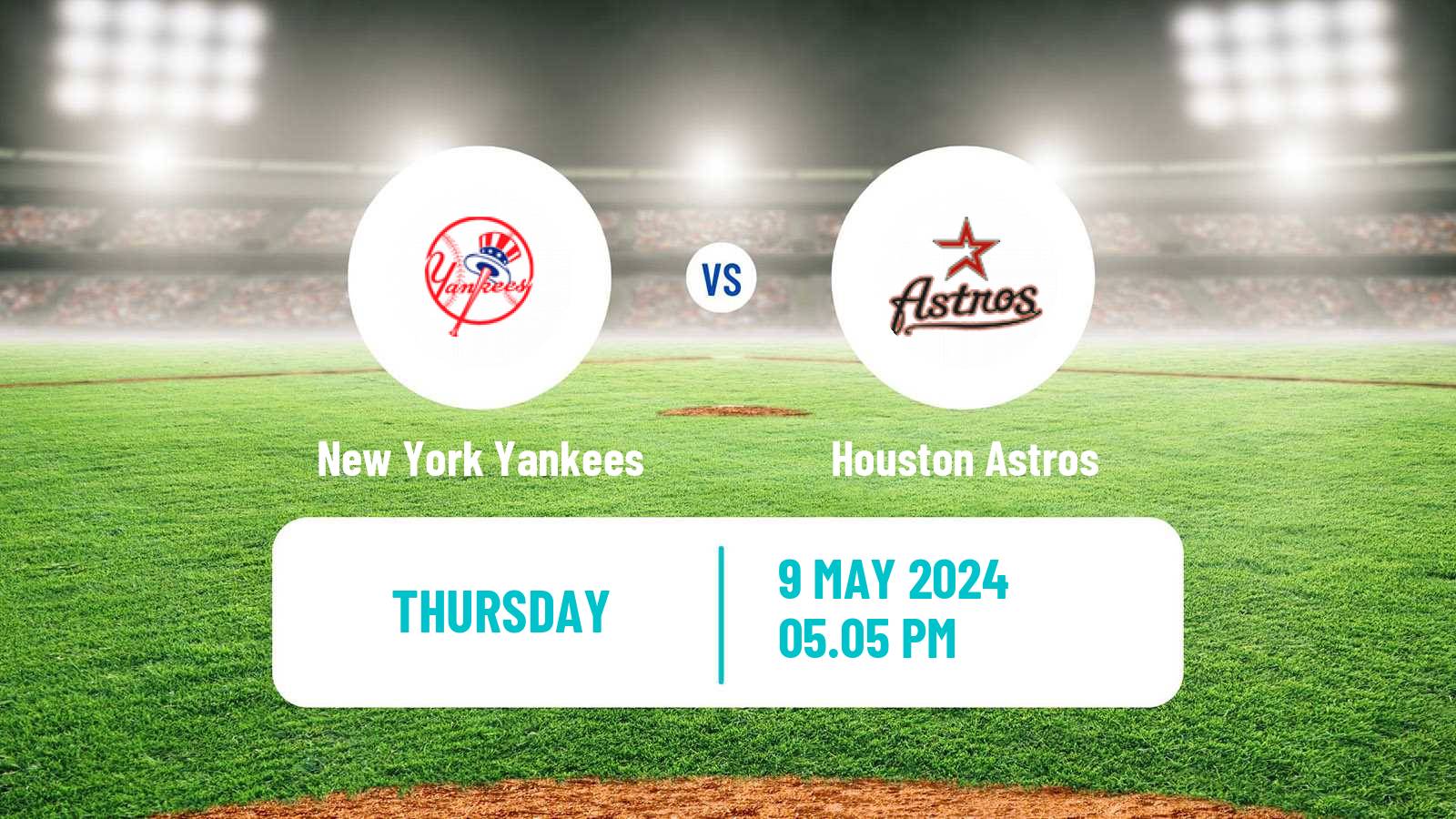 Baseball MLB New York Yankees - Houston Astros