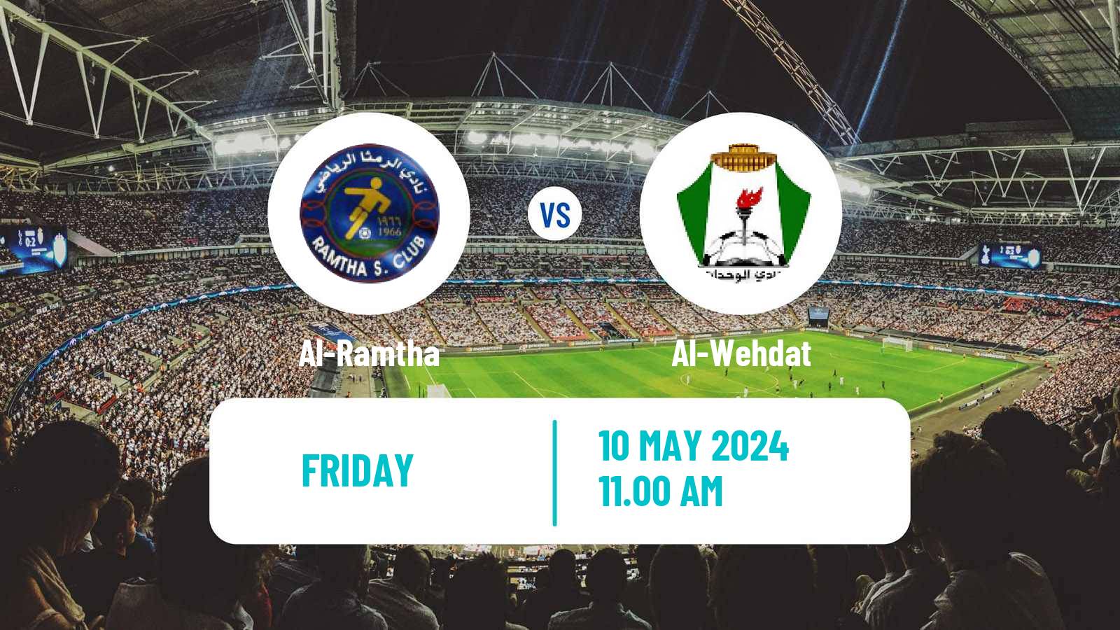Soccer Jordan Premier League Al-Ramtha - Al-Wehdat