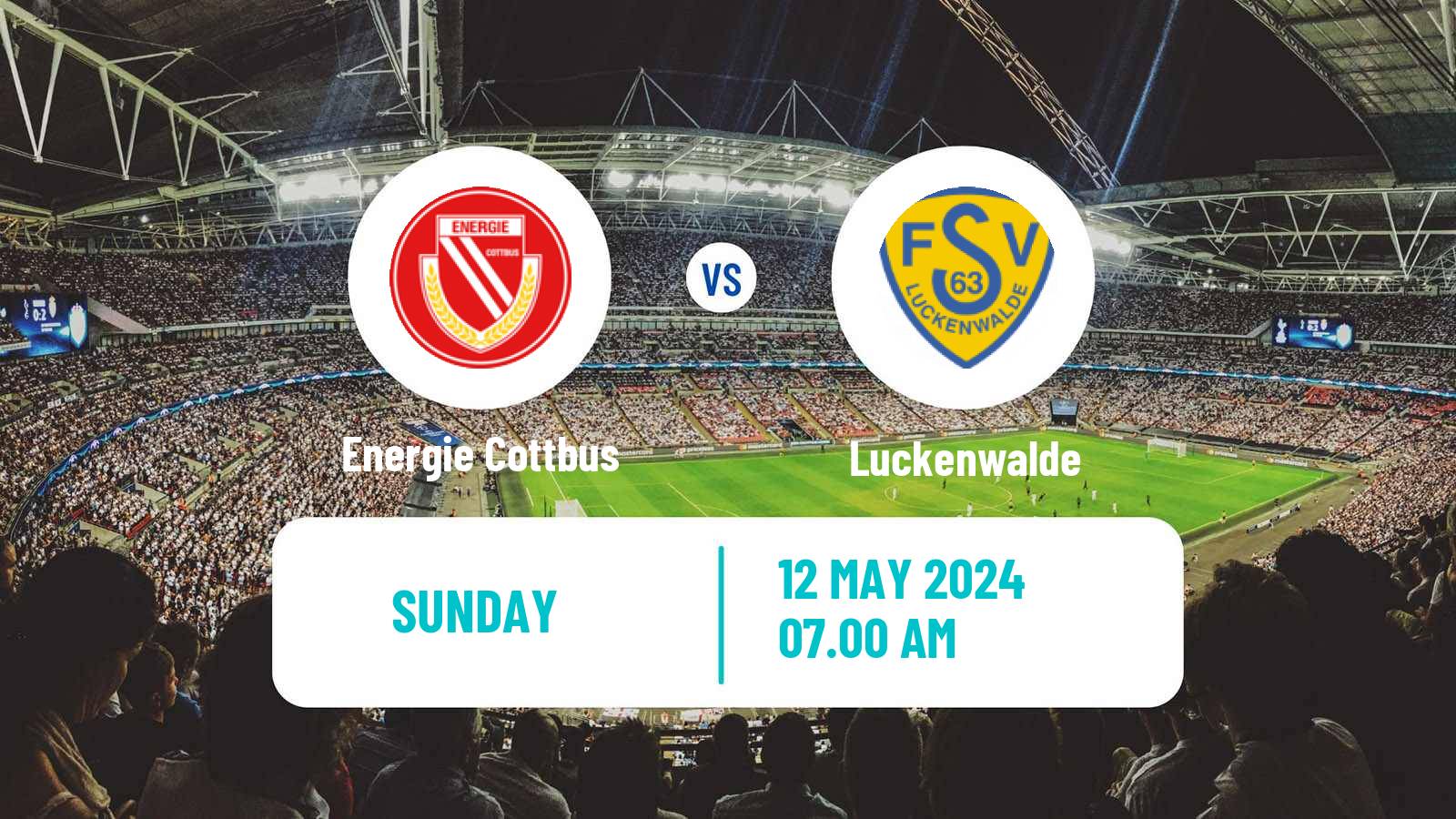 Soccer German Regionalliga Nordost Energie Cottbus - Luckenwalde