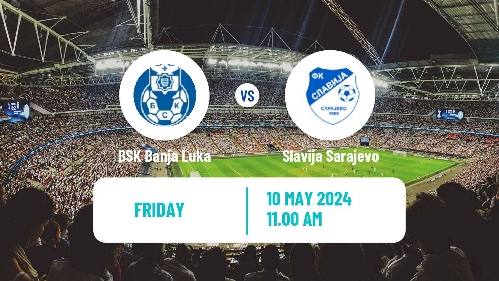 Soccer Bosnian Prva Liga RS BSK Banja Luka - Slavija Sarajevo