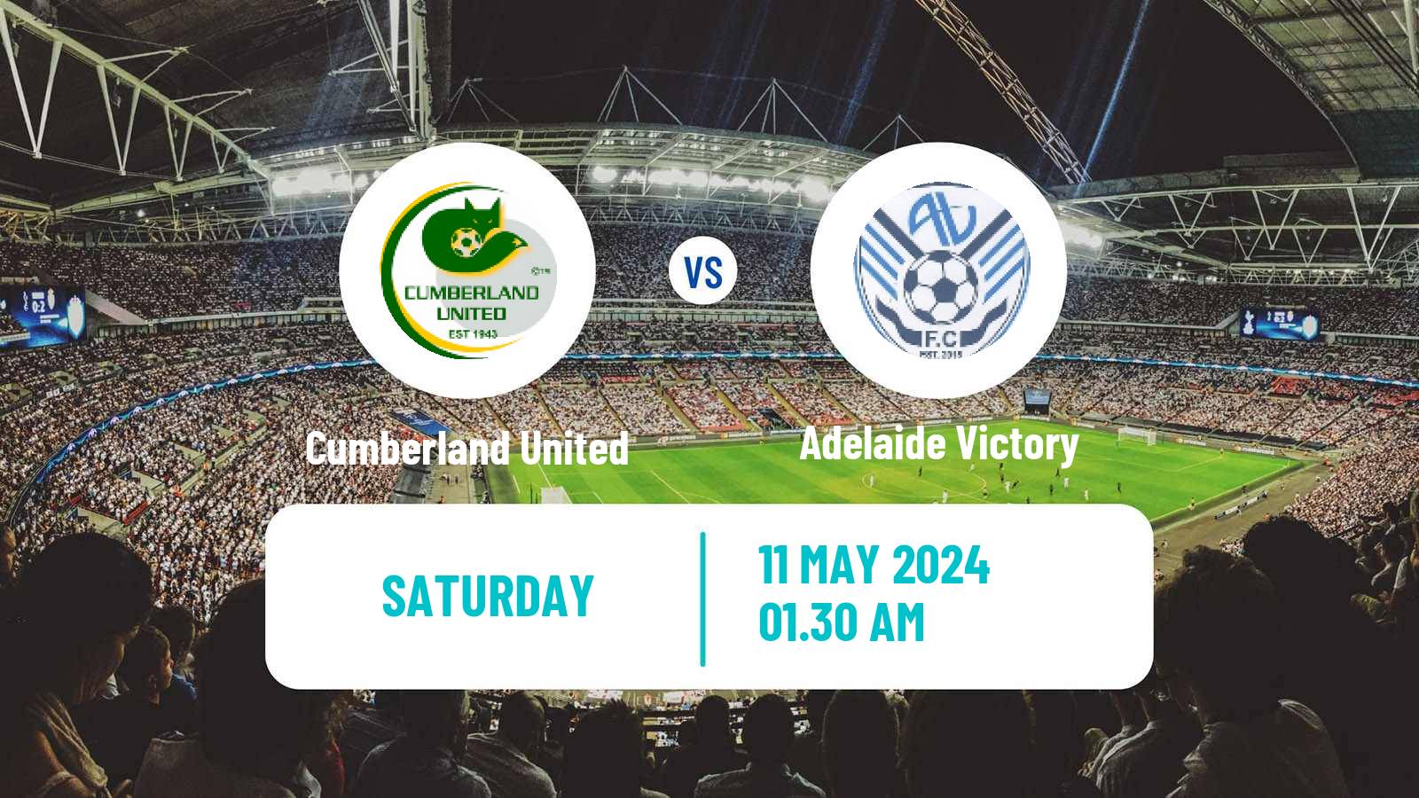 Soccer Australian SA State League Cumberland United - Adelaide Victory