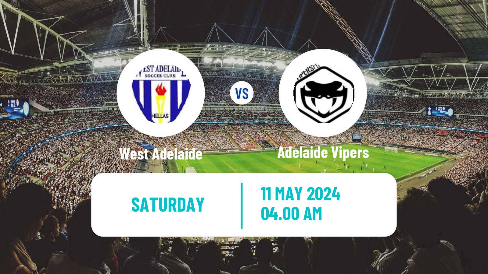 Soccer Australian SA State League West Adelaide - Adelaide Vipers