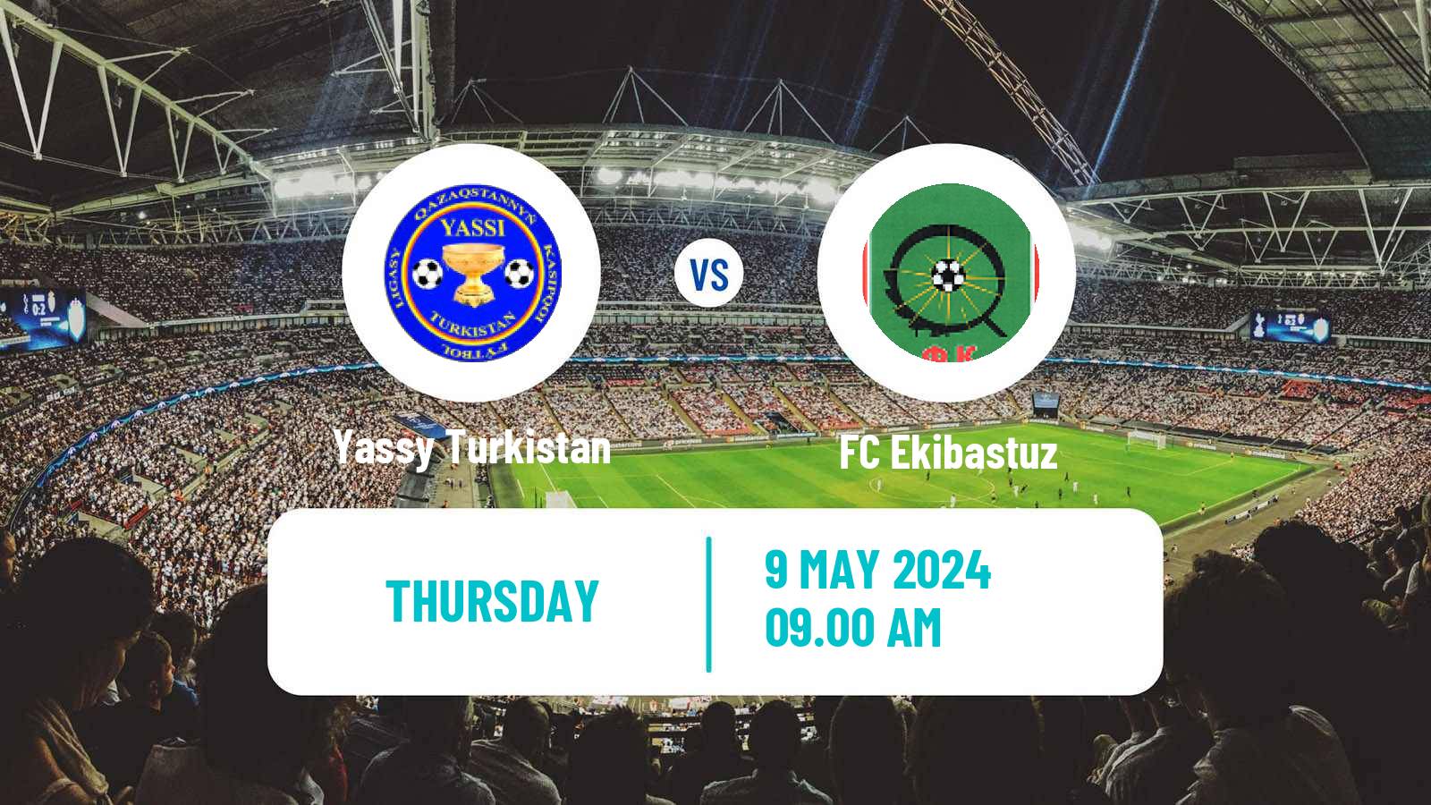 Soccer Kazakh First Division Yassy Turkistan - Ekibastuz