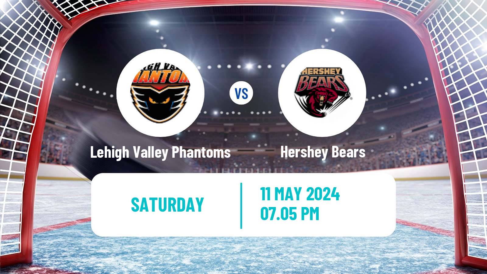 Hockey AHL Lehigh Valley Phantoms - Hershey Bears