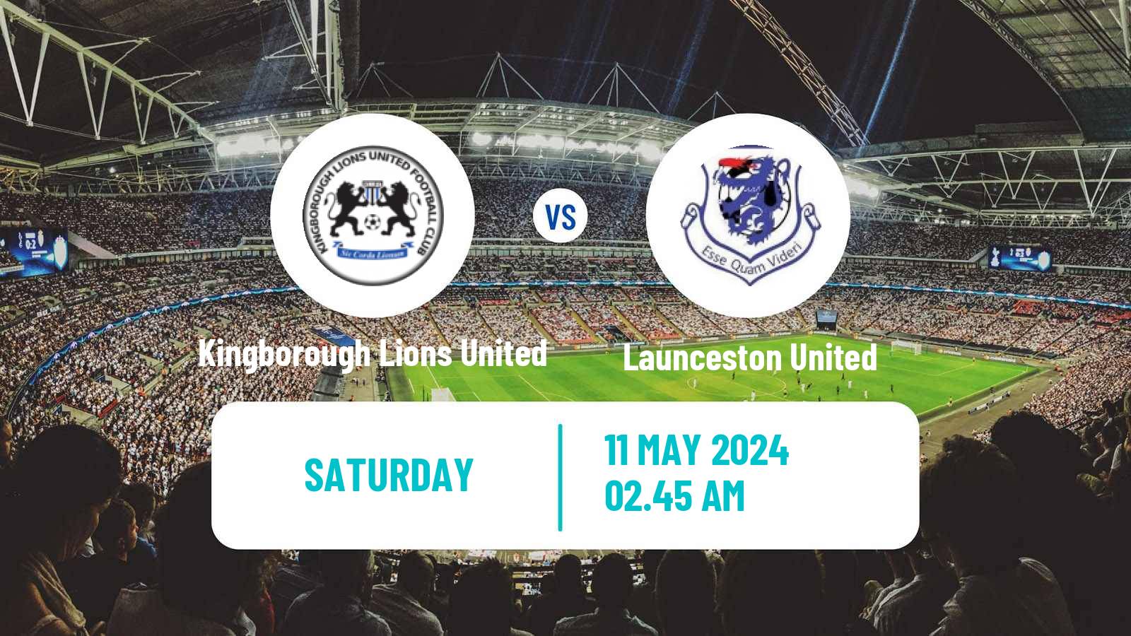 Soccer Australian NPL Tasmania Kingborough Lions United - Launceston United