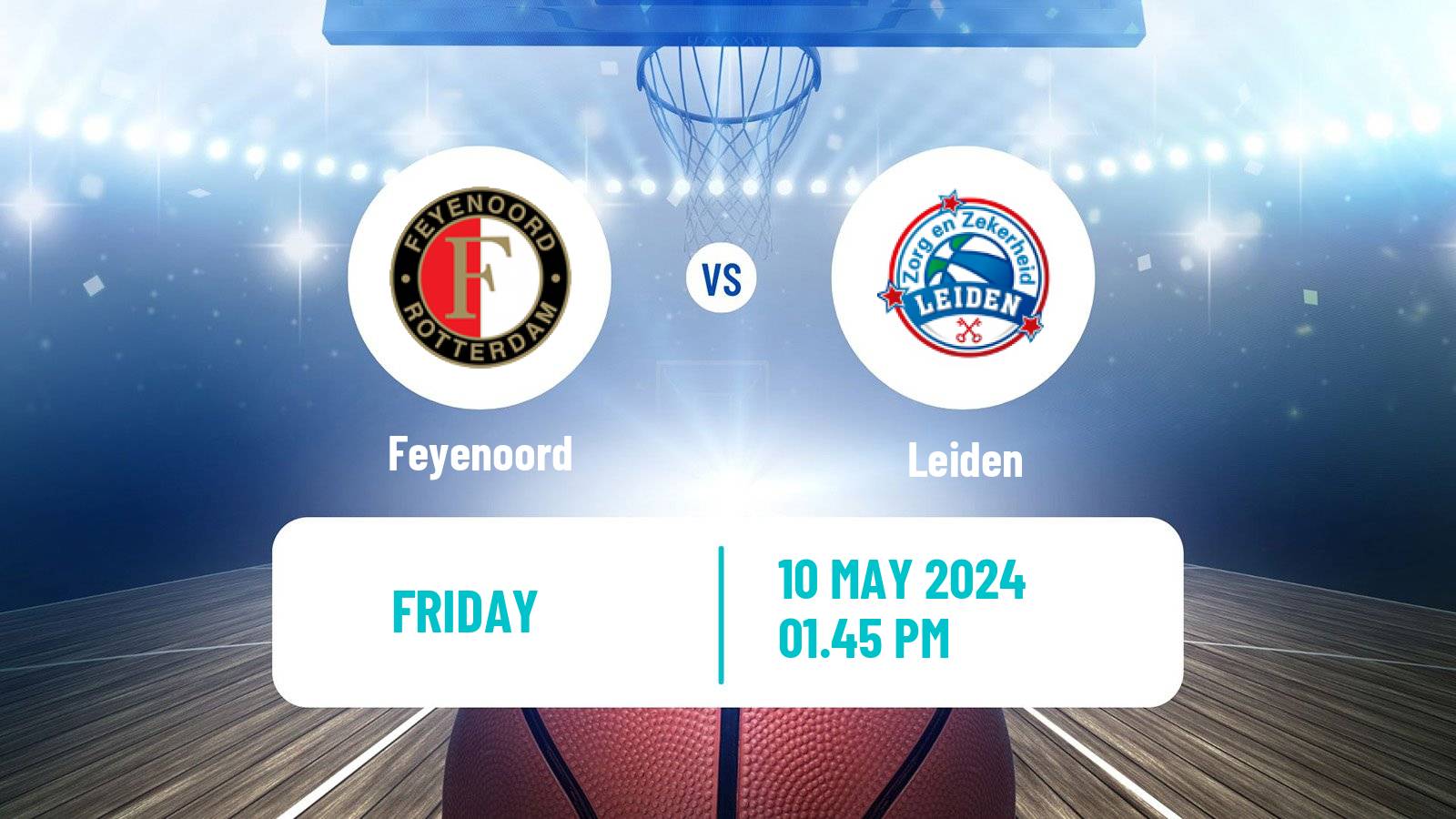 Basketball Dutch DBL Feyenoord - Leiden