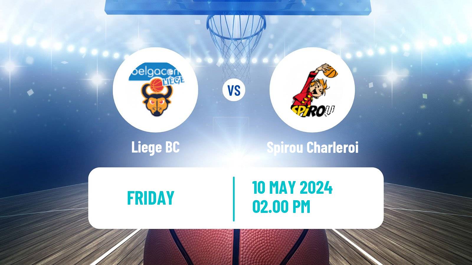 Basketball Belgian Basketball League Liege - Spirou Charleroi