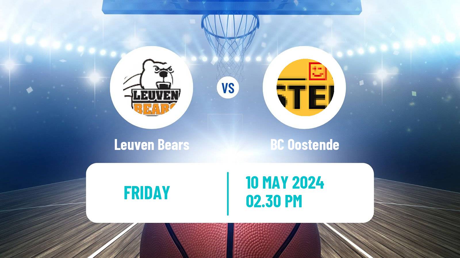 Basketball Belgian Basketball League Leuven Bears - Oostende