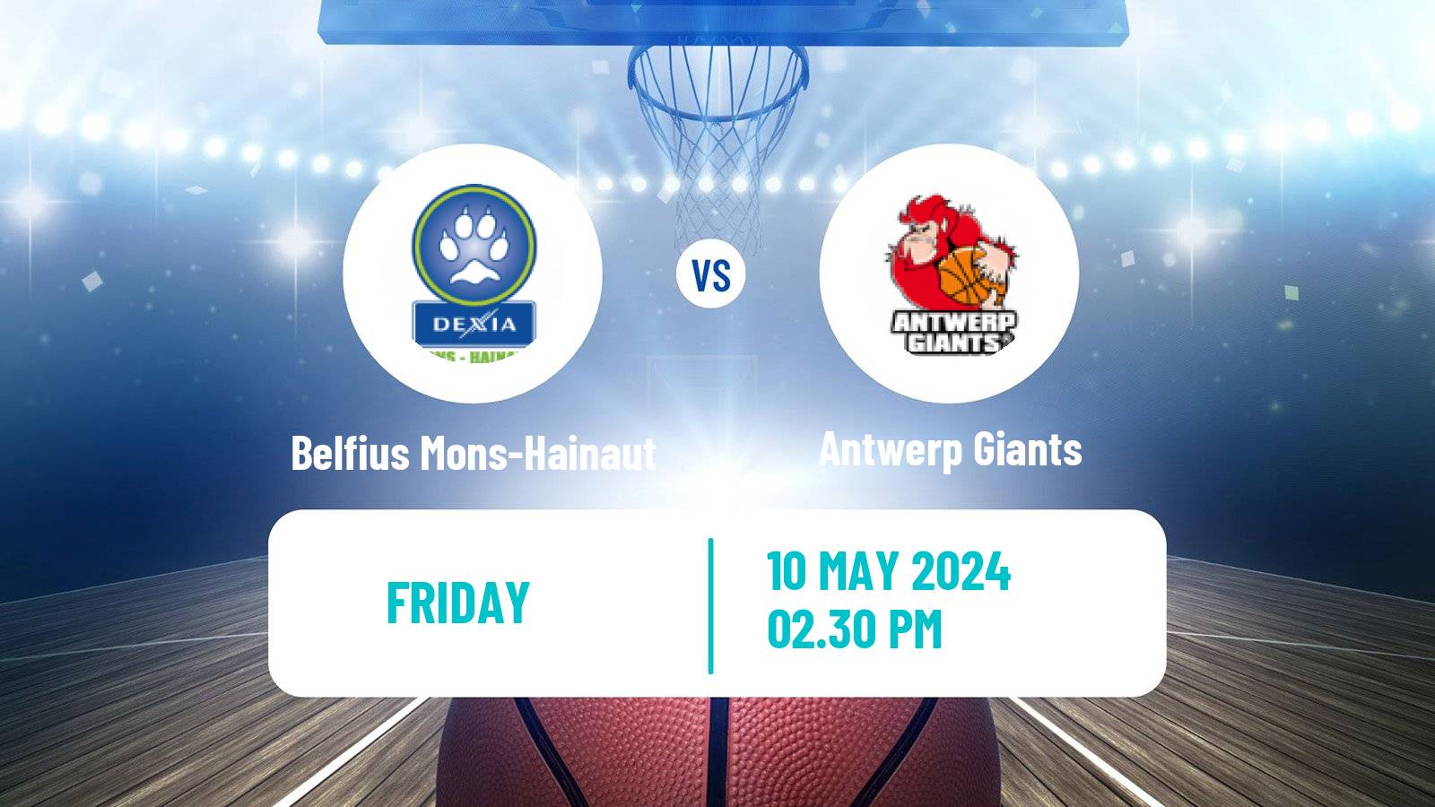 Basketball Belgian Basketball League Belfius Mons-Hainaut - Antwerp Giants