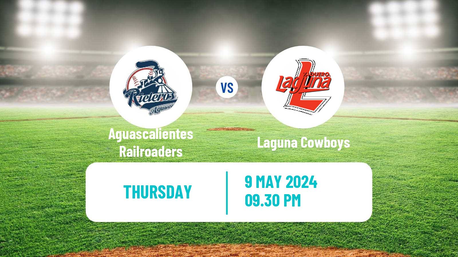 Baseball LMB Aguascalientes Railroaders - Laguna Cowboys