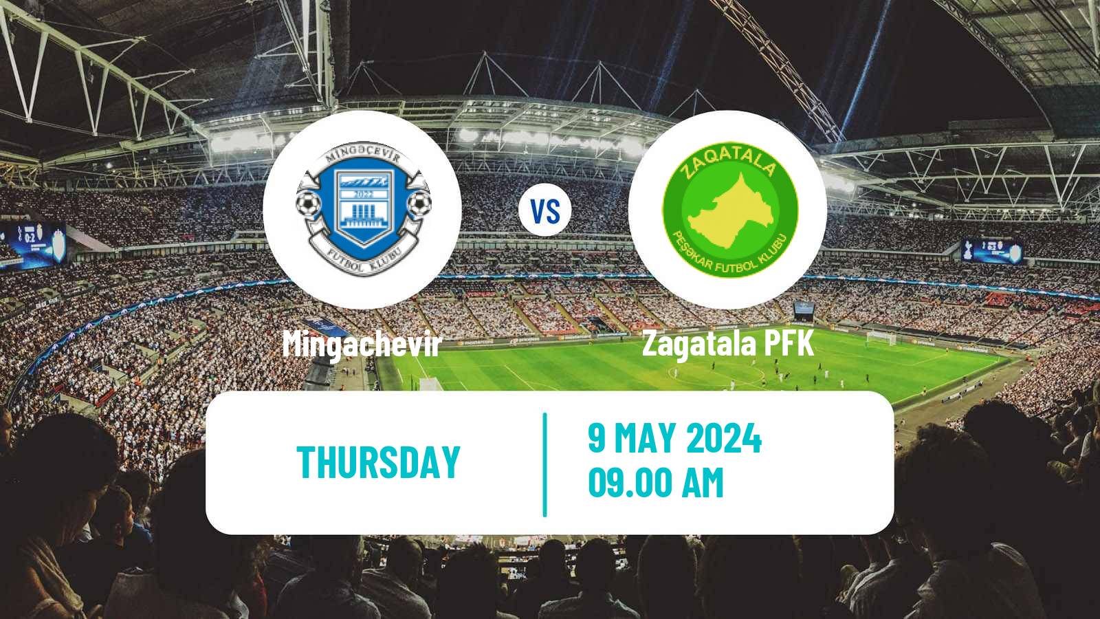 Soccer Azerbaijan First Division Mingachevir - Zagatala