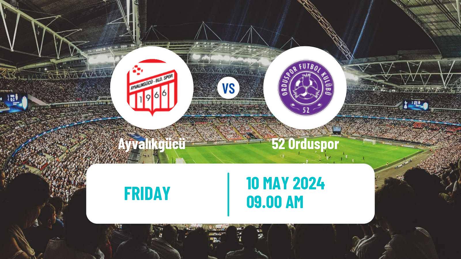 Soccer Turkish 3 Lig Group 1 Ayvalıkgücü - 52 Orduspor