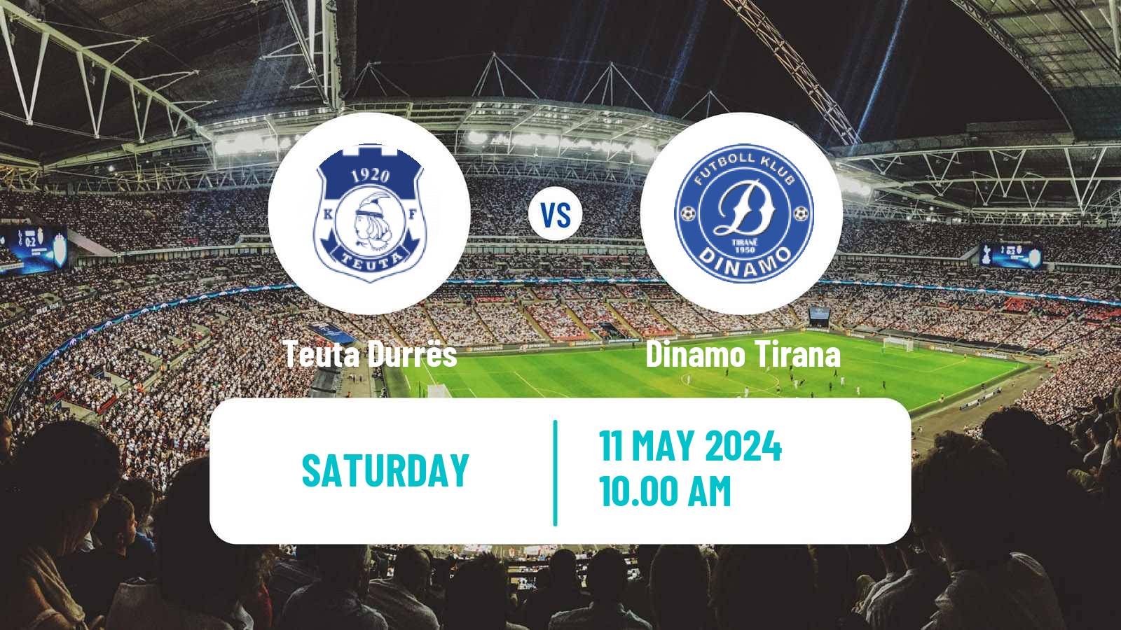 Soccer Albanian Super League Teuta Durrës - Dinamo Tirana