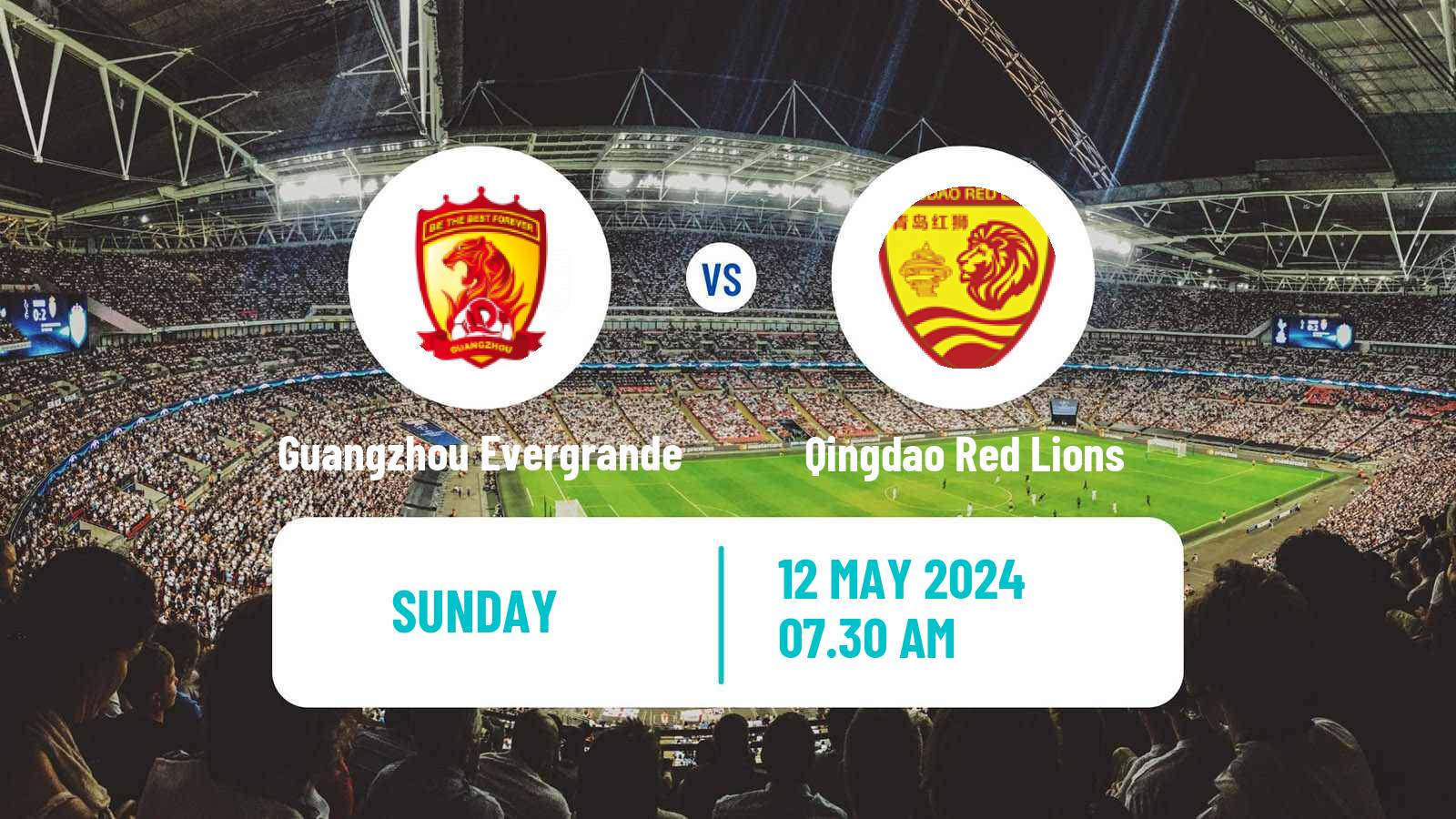 Soccer Chinese Jia League Guangzhou Evergrande - Qingdao Red Lions
