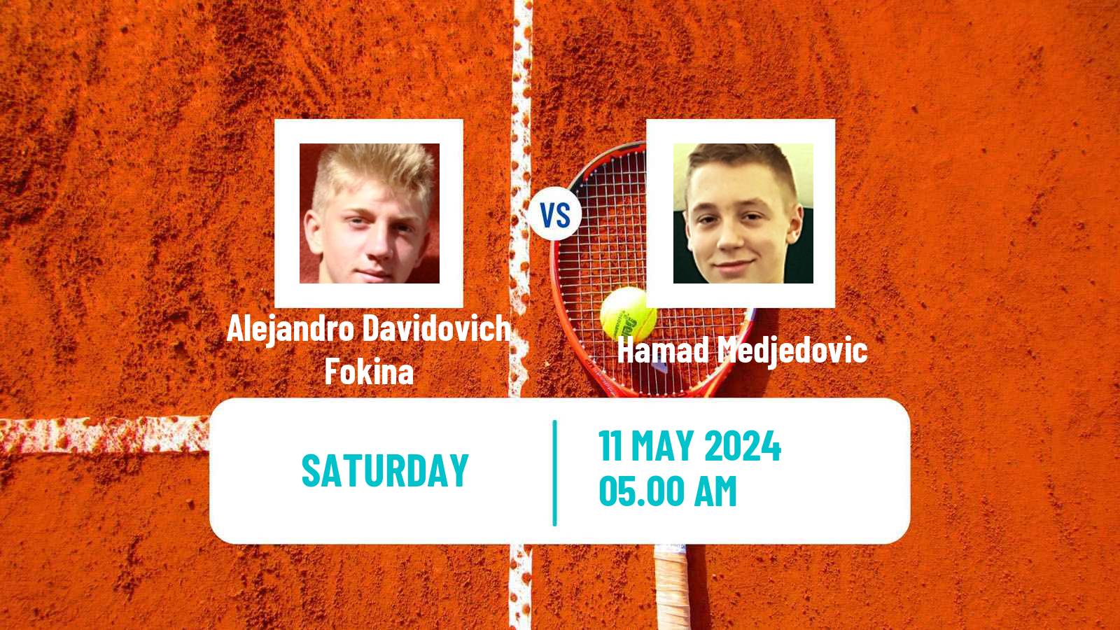 Tennis ATP Roma Alejandro Davidovich Fokina - Hamad Medjedovic