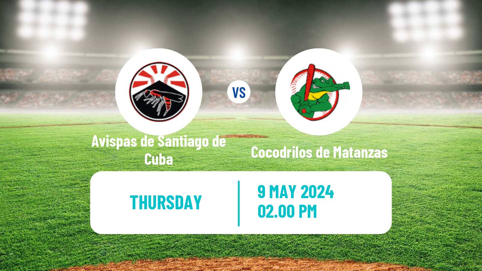 Baseball Cuba Serie Nacional Baseball Avispas de Santiago de Cuba - Cocodrilos de Matanzas