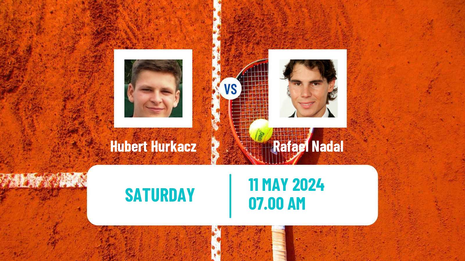 Tennis ATP Roma Hubert Hurkacz - Rafael Nadal