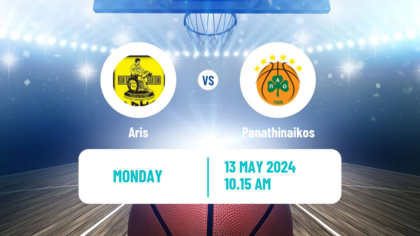 Basketball Greek Basket League A1 Aris - Panathinaikos