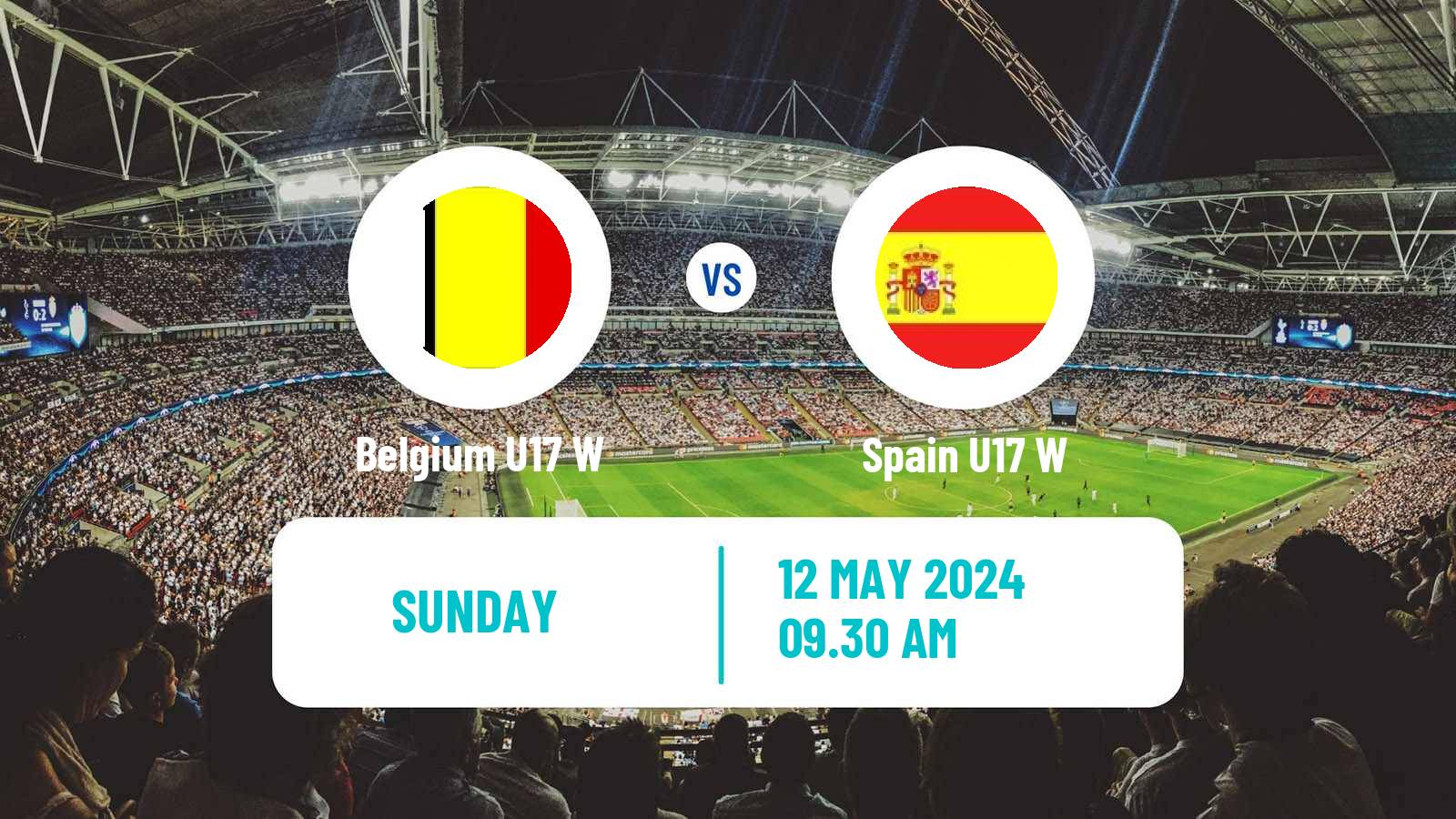 Soccer UEFA Euro U17 Women Belgium U17 W - Spain U17 W