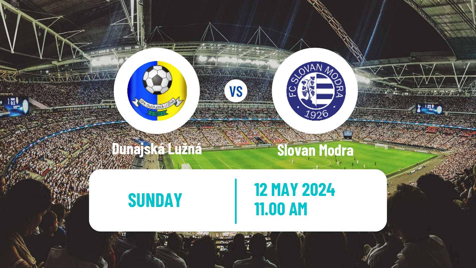 Soccer Slovak 4 Liga Bratislava Dunajská Lužná - Slovan Modra