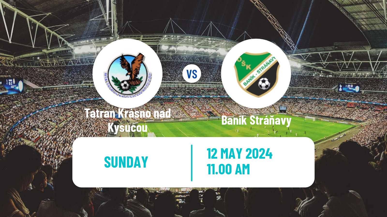 Soccer Slovak 4 Liga Central Tatran Krásno nad Kysucou - Baník Stráňavy