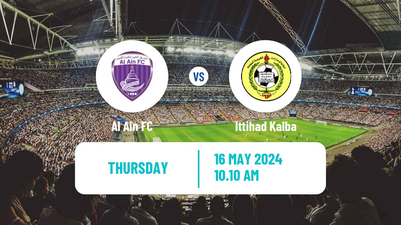 Soccer UAE Football League Al Ain - Ittihad Kalba