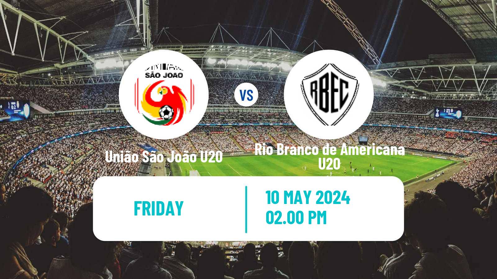 Soccer Brazilian Paulista U20 União São João U20 - Rio Branco de Americana U20