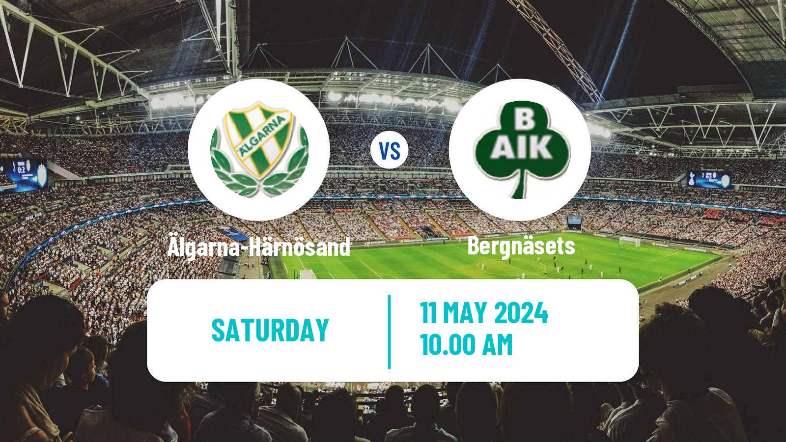 Soccer Swedish Division 2 - Norrland Älgarna-Härnösand - Bergnäsets