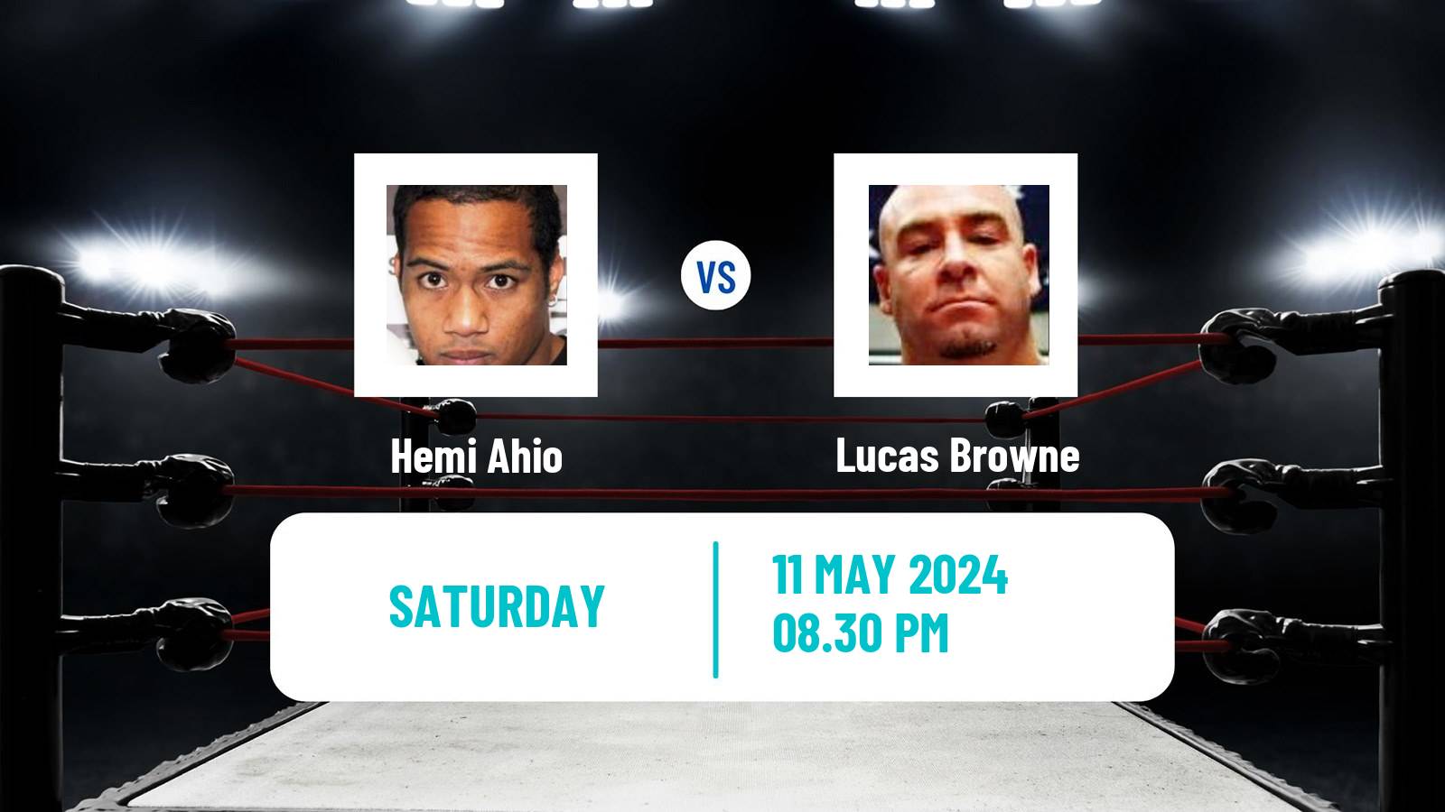 Boxing Heavyweight Others Matches Men Hemi Ahio - Lucas Browne