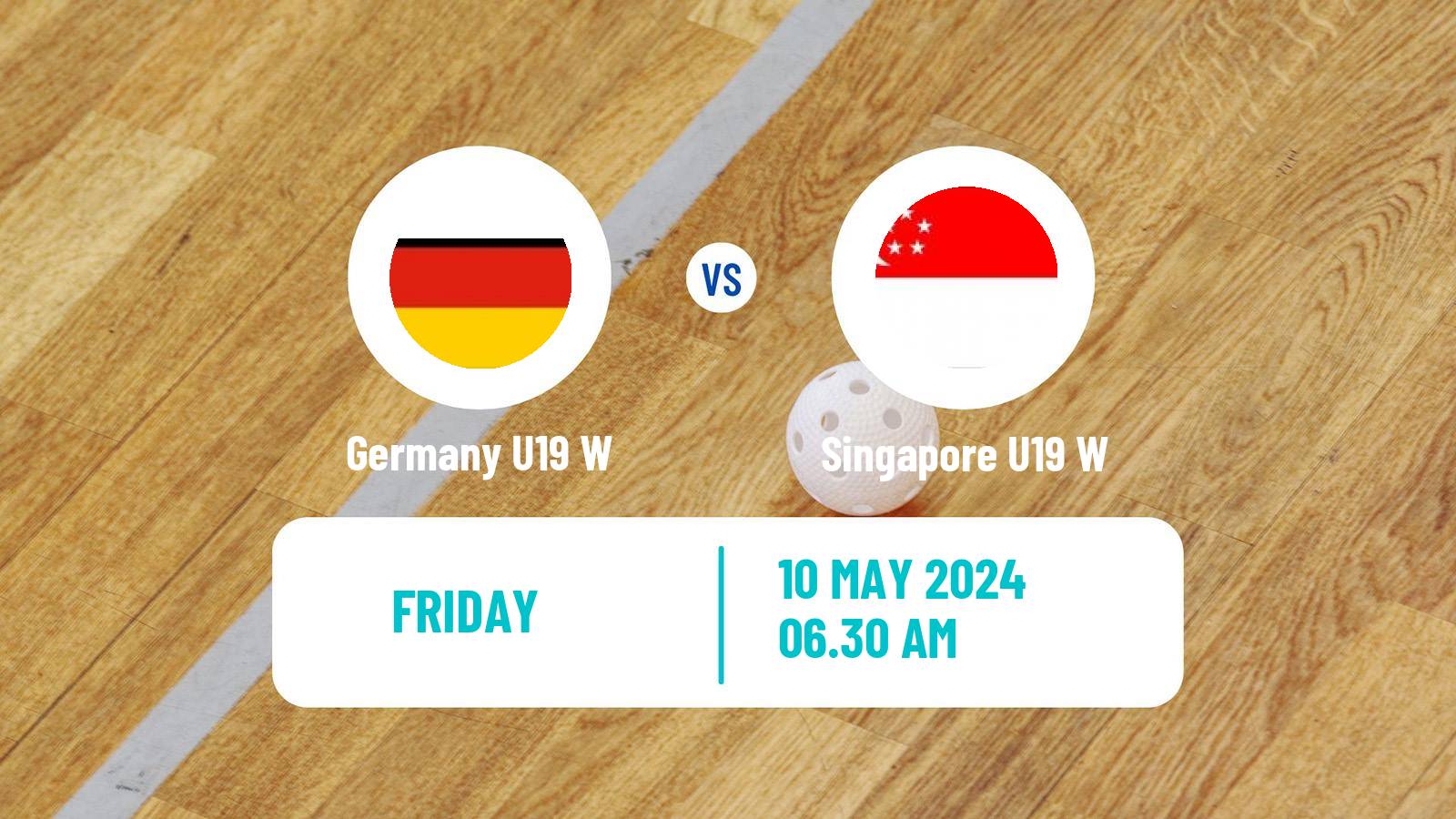 Floorball World Championship Floorball U19 Women Germany U19 W - Singapore U19 W