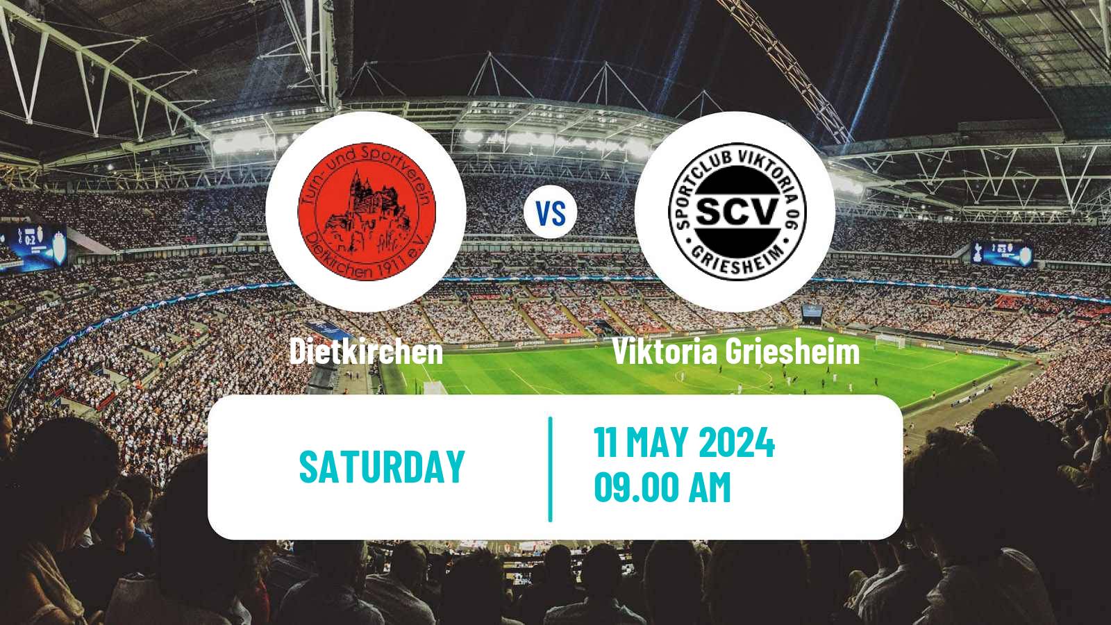 Soccer German Oberliga Hessen Dietkirchen - Viktoria Griesheim