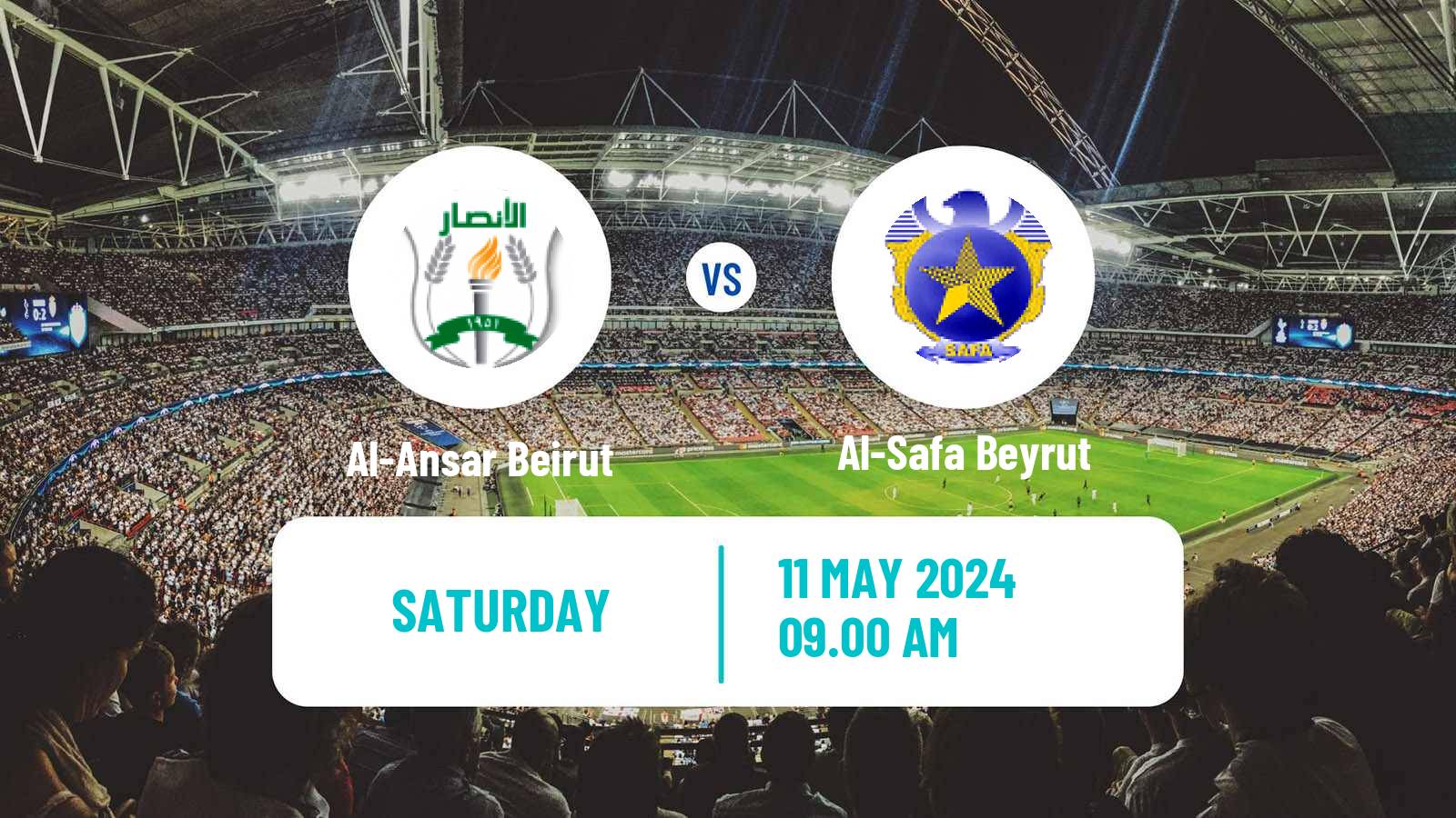 Soccer Lebanese Premier League Al-Ansar Beirut - Al-Safa Beyrut