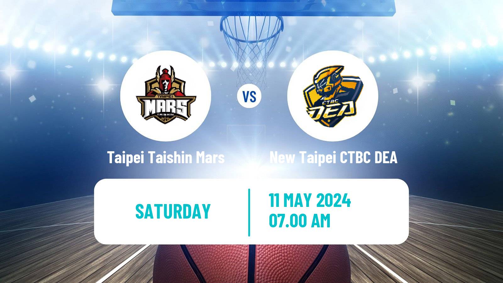 Basketball Taiwan T1 League Basketball Taipei Taishin Mars - New Taipei CTBC DEA