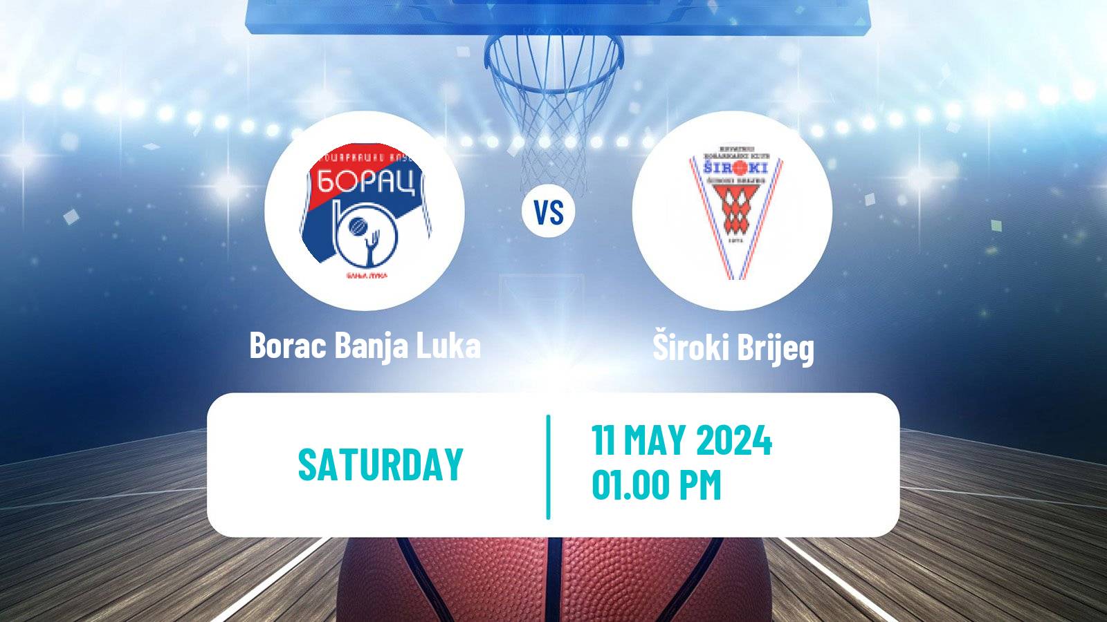 Basketball Bosnian Prvenstvo Basketball Borac Banja Luka - Široki Brijeg