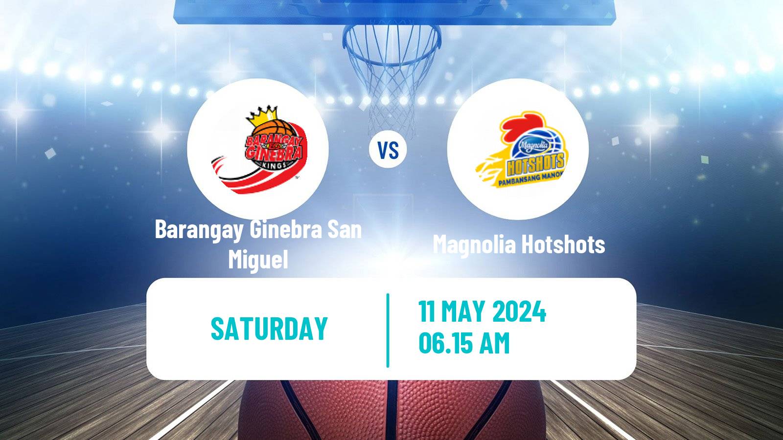 Basketball Philippines Cup Barangay Ginebra San Miguel - Magnolia Hotshots