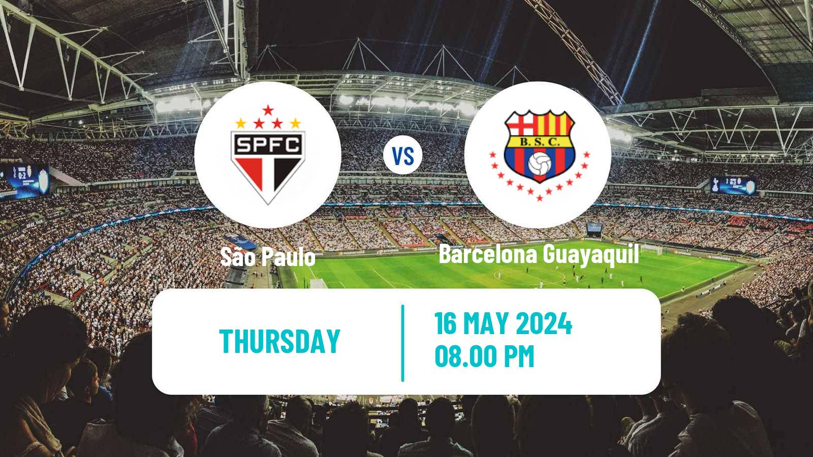 Soccer Copa Libertadores São Paulo - Barcelona Guayaquil