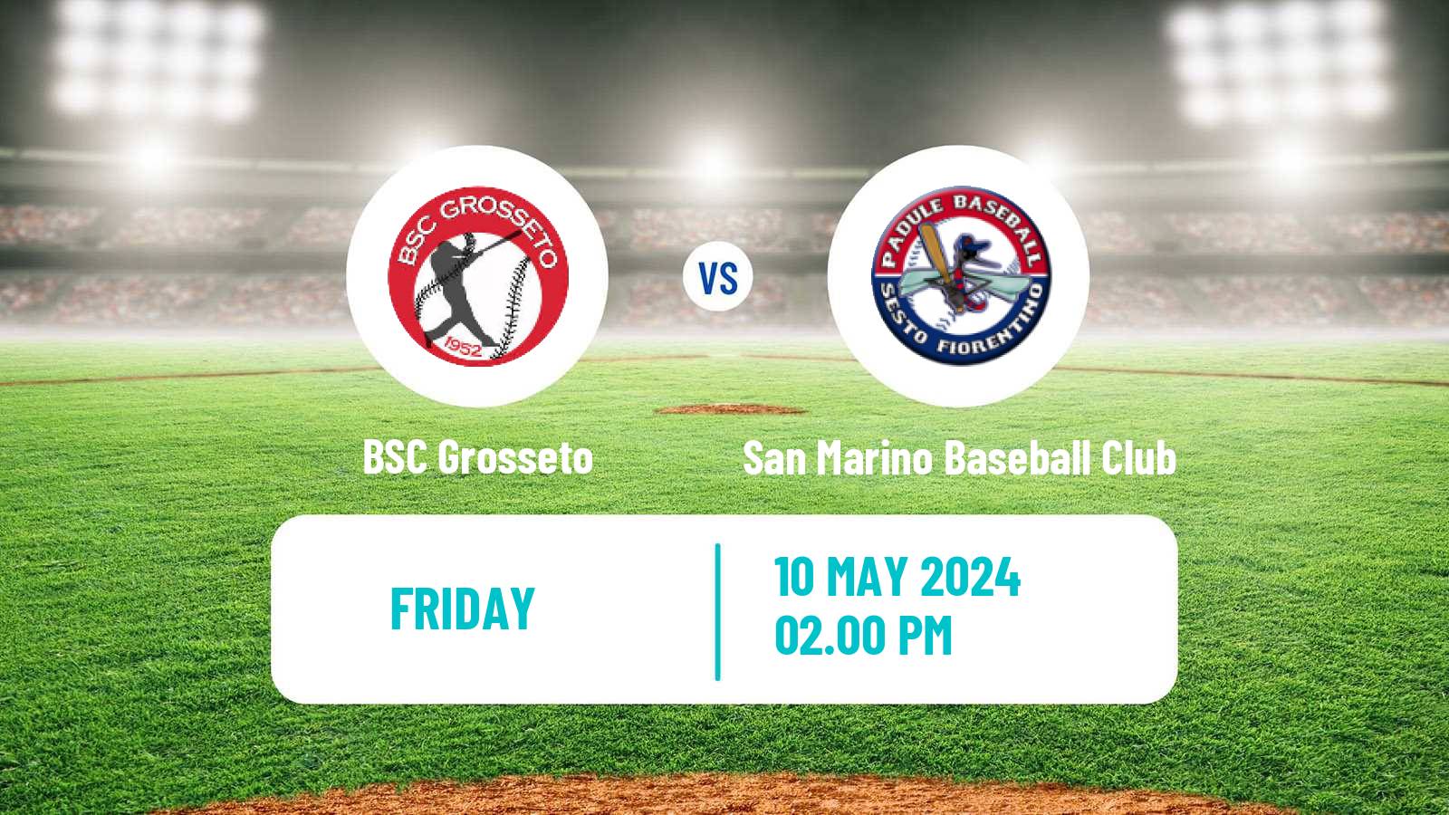 Baseball Italian Serie A1 Baseball BSC Grosseto - San Marino Baseball Club
