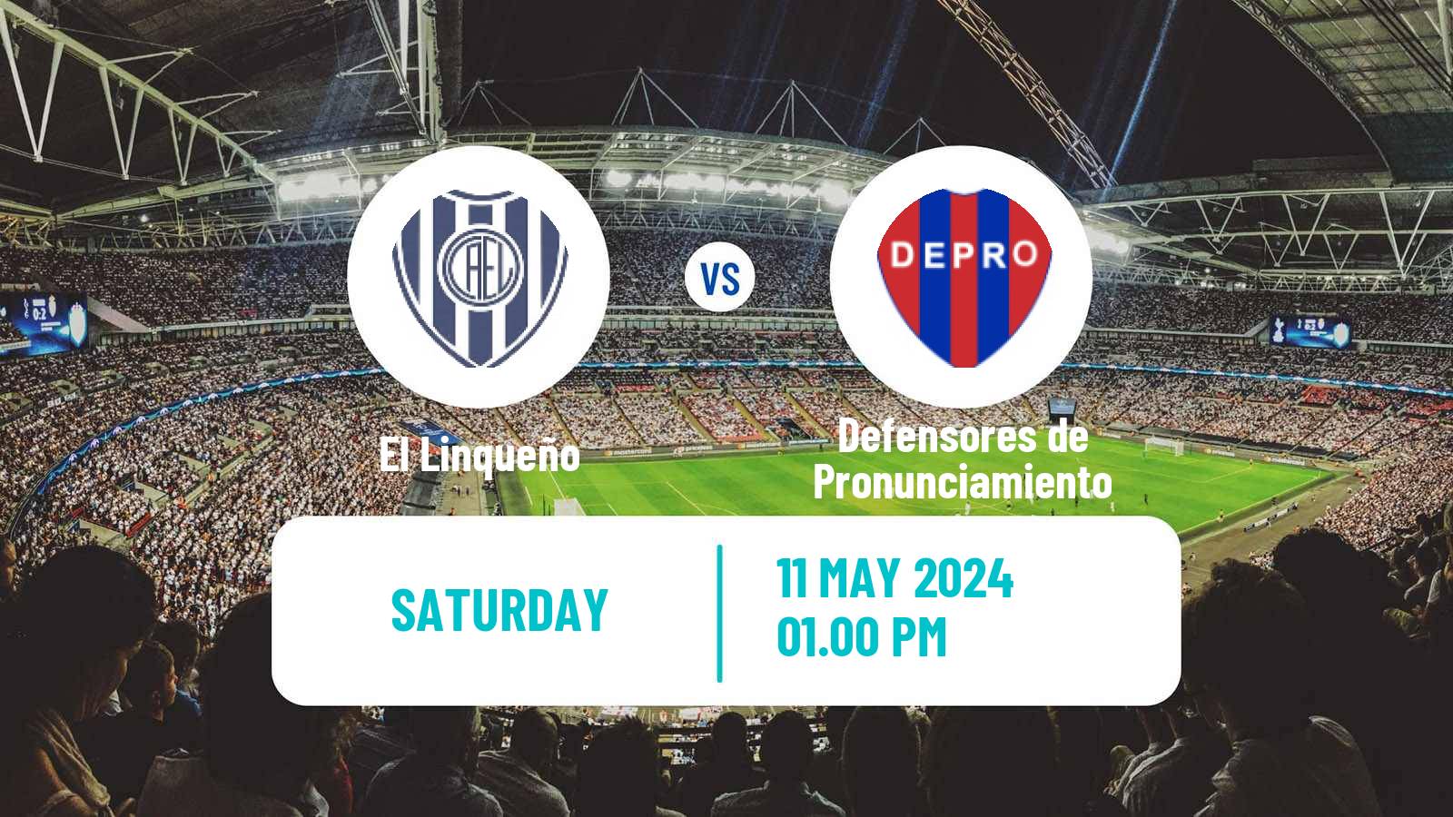 Soccer Argentinian Torneo Federal El Linqueño - Defensores de Pronunciamiento