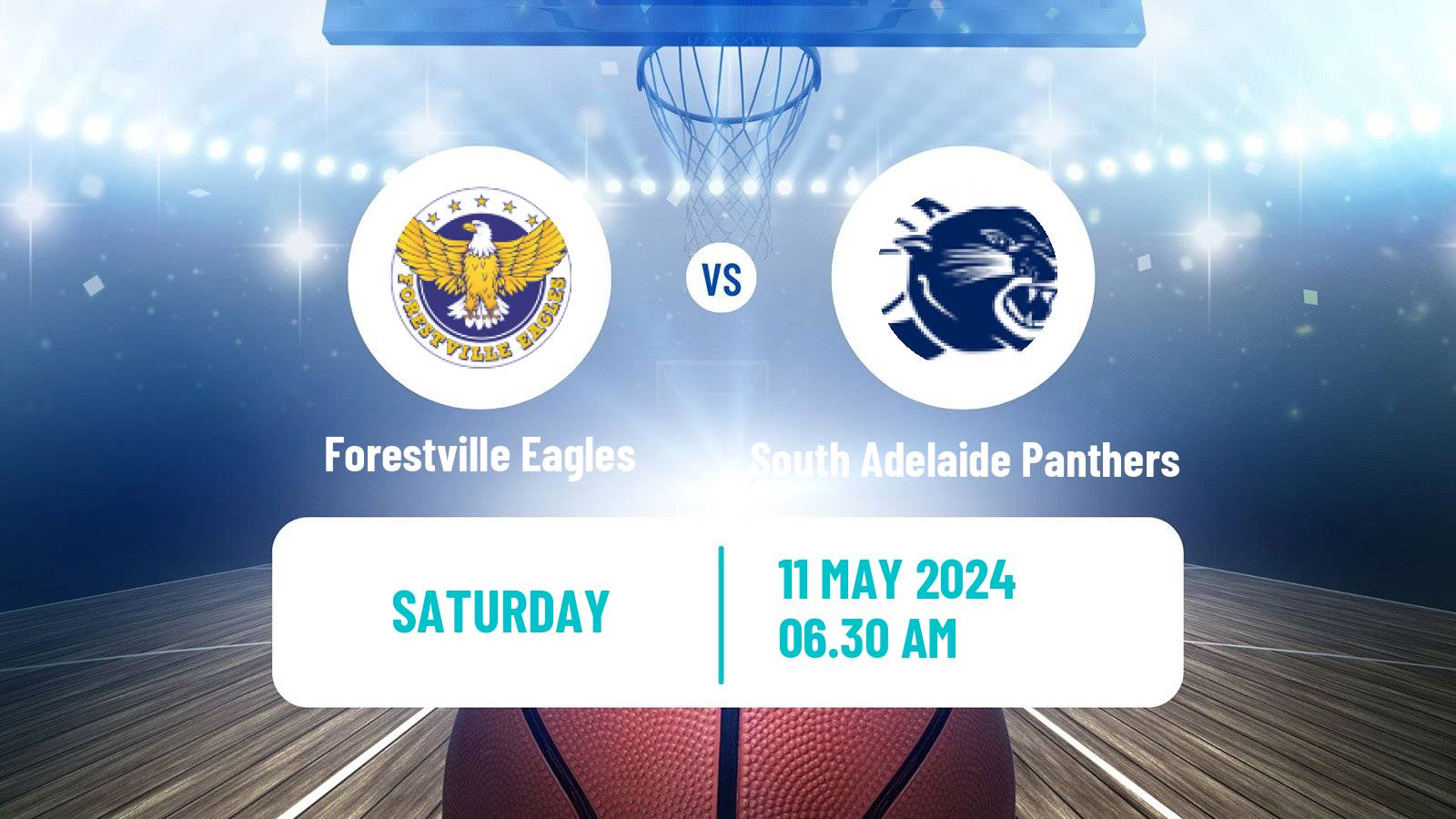 Basketball Australian NBL1 Central Forestville Eagles - South Adelaide Panthers