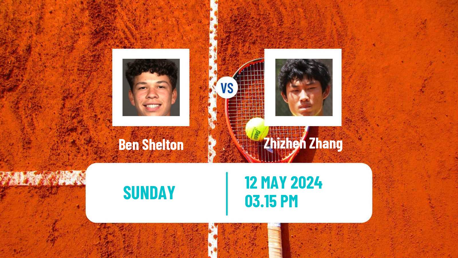 Tennis ATP Roma Ben Shelton - Zhizhen Zhang