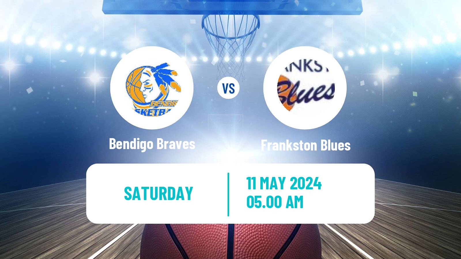 Basketball Australian NBL1 South Bendigo Braves - Frankston Blues