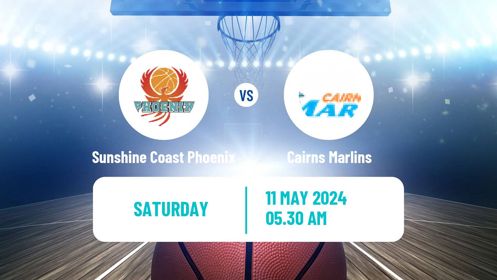 Basketball Australian NBL1 North Sunshine Coast Phoenix - Cairns Marlins