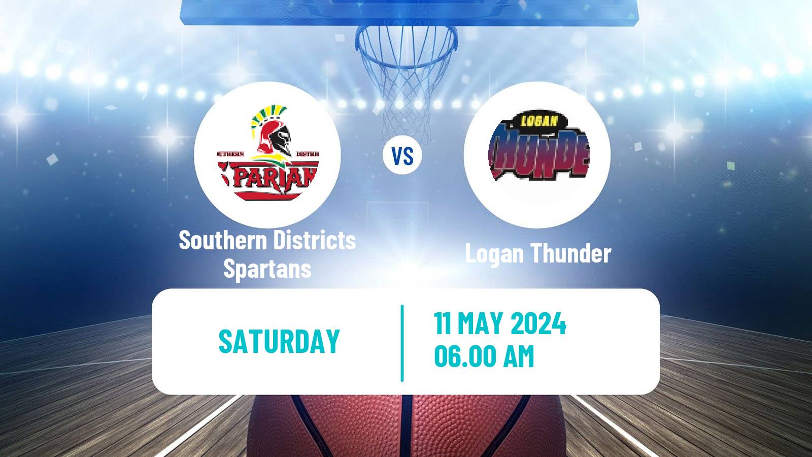 Basketball Australian NBL1 North Southern Districts Spartans - Logan Thunder