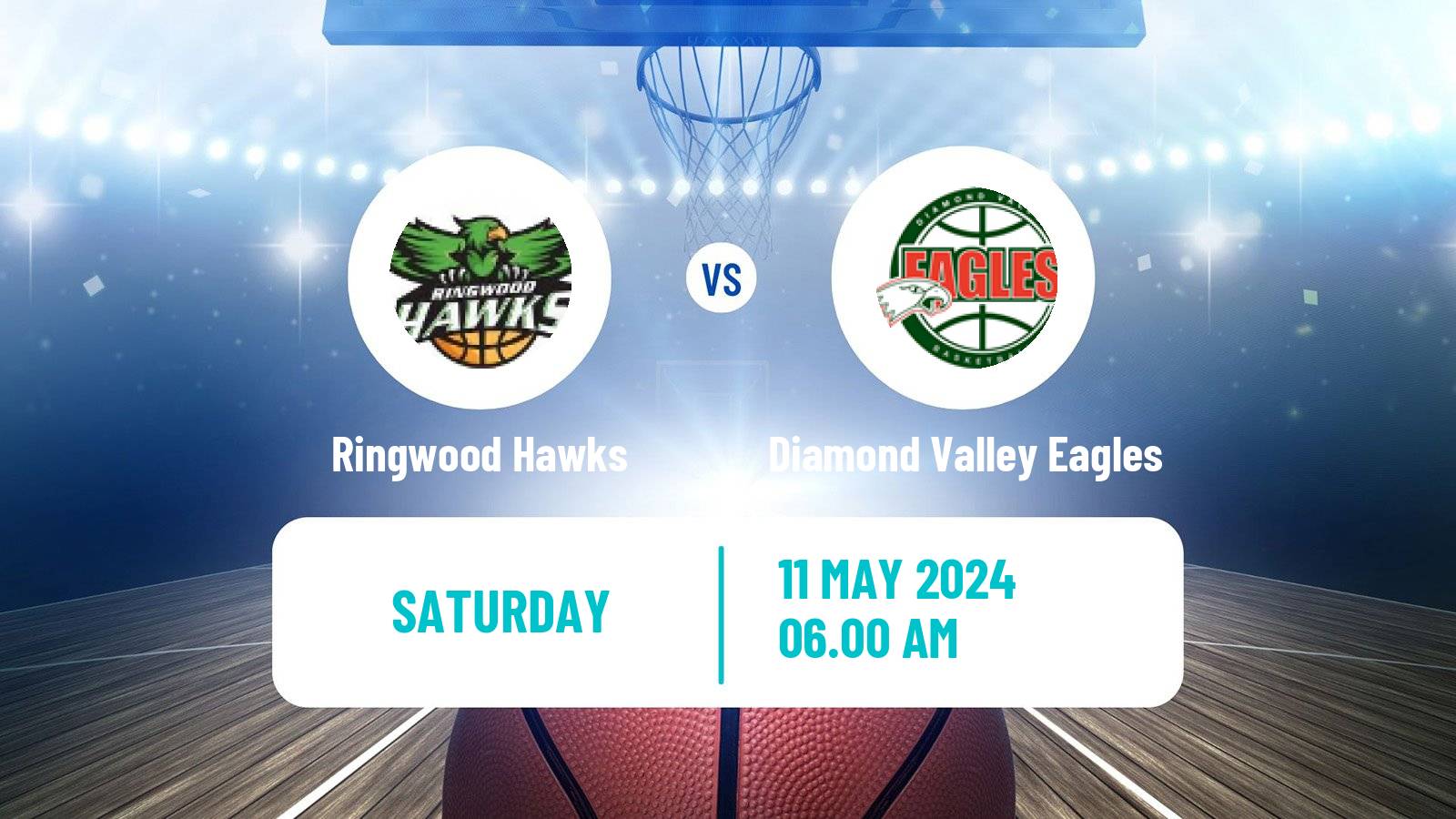 Basketball Australian NBL1 South Ringwood Hawks - Diamond Valley Eagles