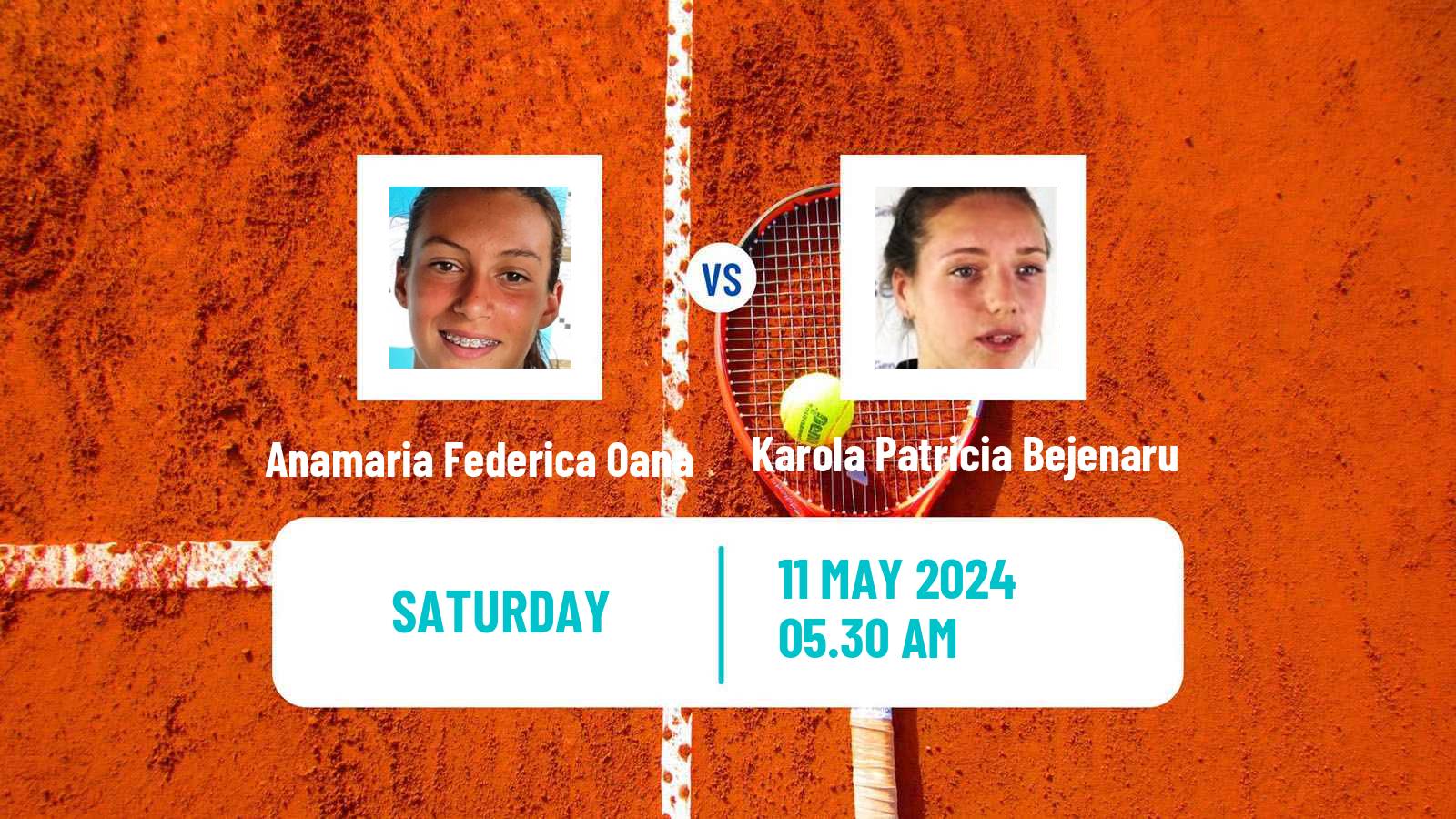 Tennis ITF W15 Bucharest Women Anamaria Federica Oana - Karola Patricia Bejenaru