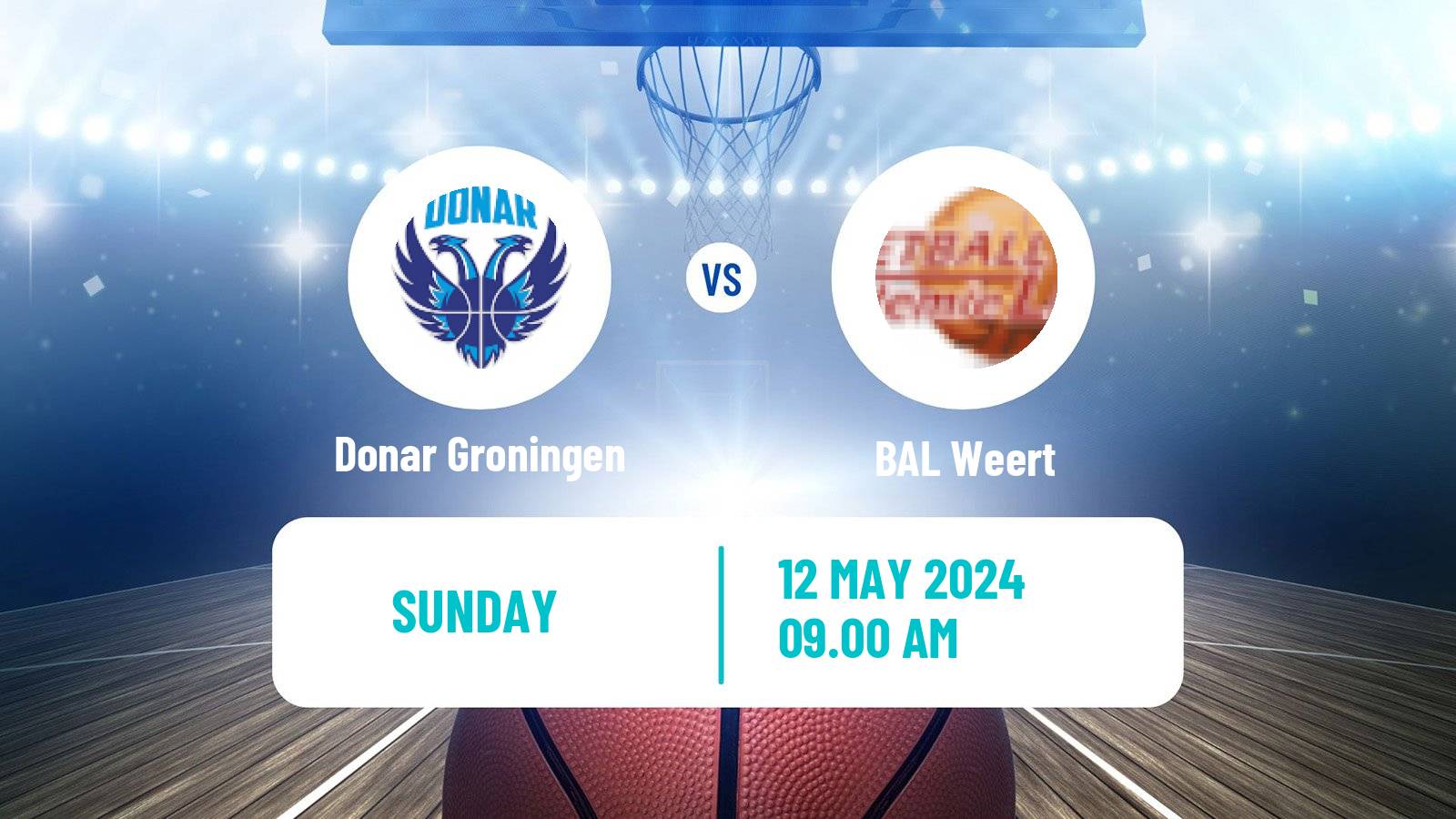 Basketball Dutch DBL Donar Groningen - BAL Weert